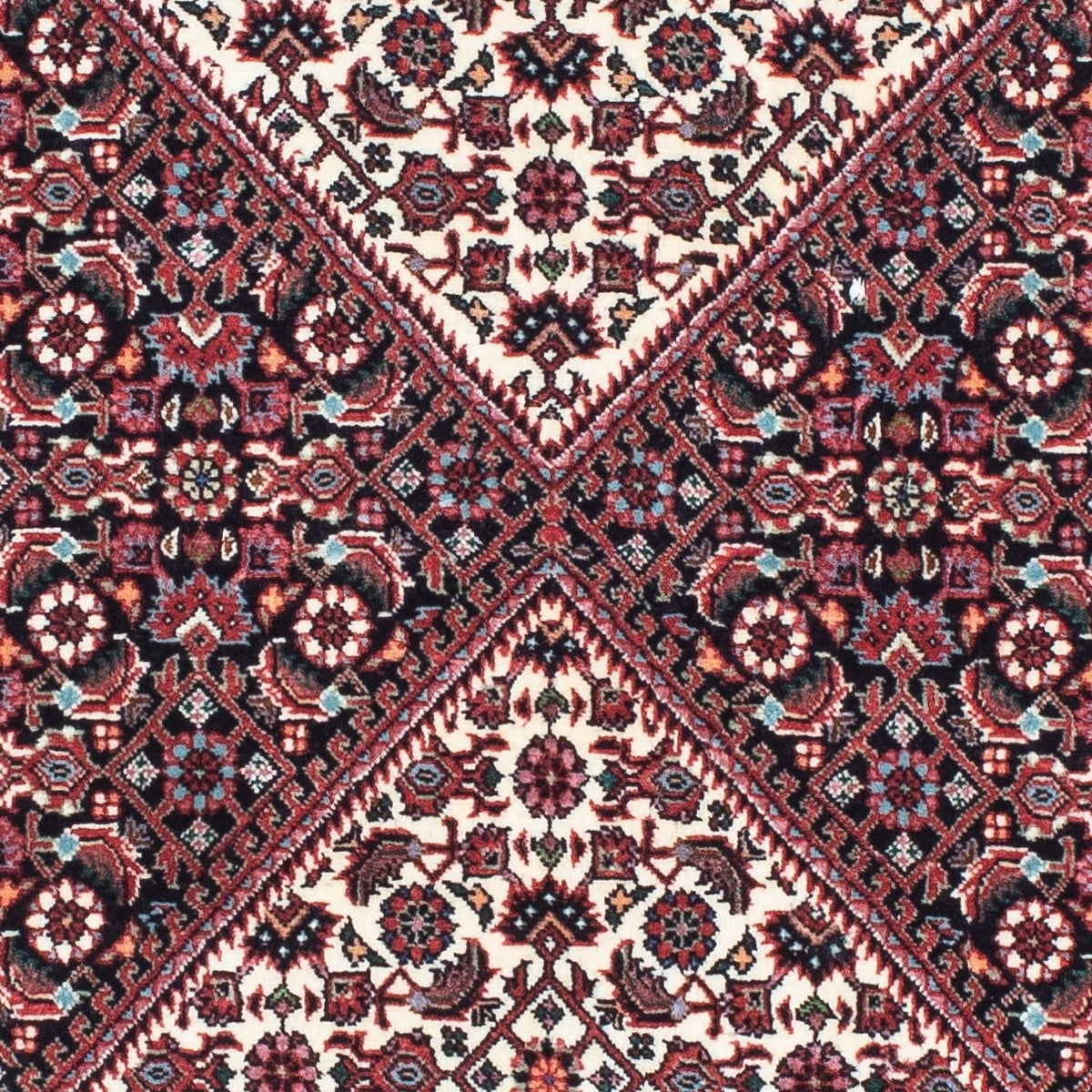 Tapis de couloir Tapis persan - Bidjar - 203 x 72 cm - rouge