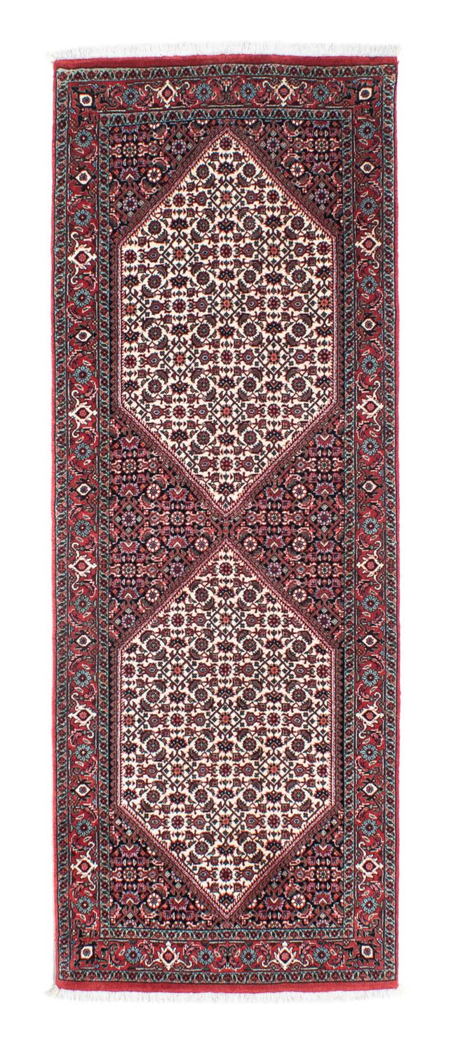 Tapis de couloir Tapis persan - Bidjar - 202 x 76 cm - beige