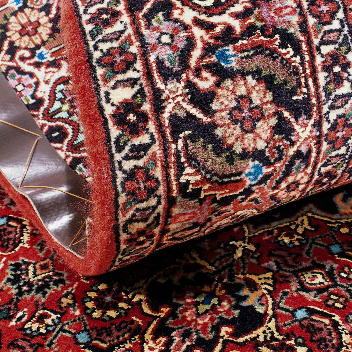 Tapis de couloir Tapis persan - Bidjar - 184 x 100 cm - rouge