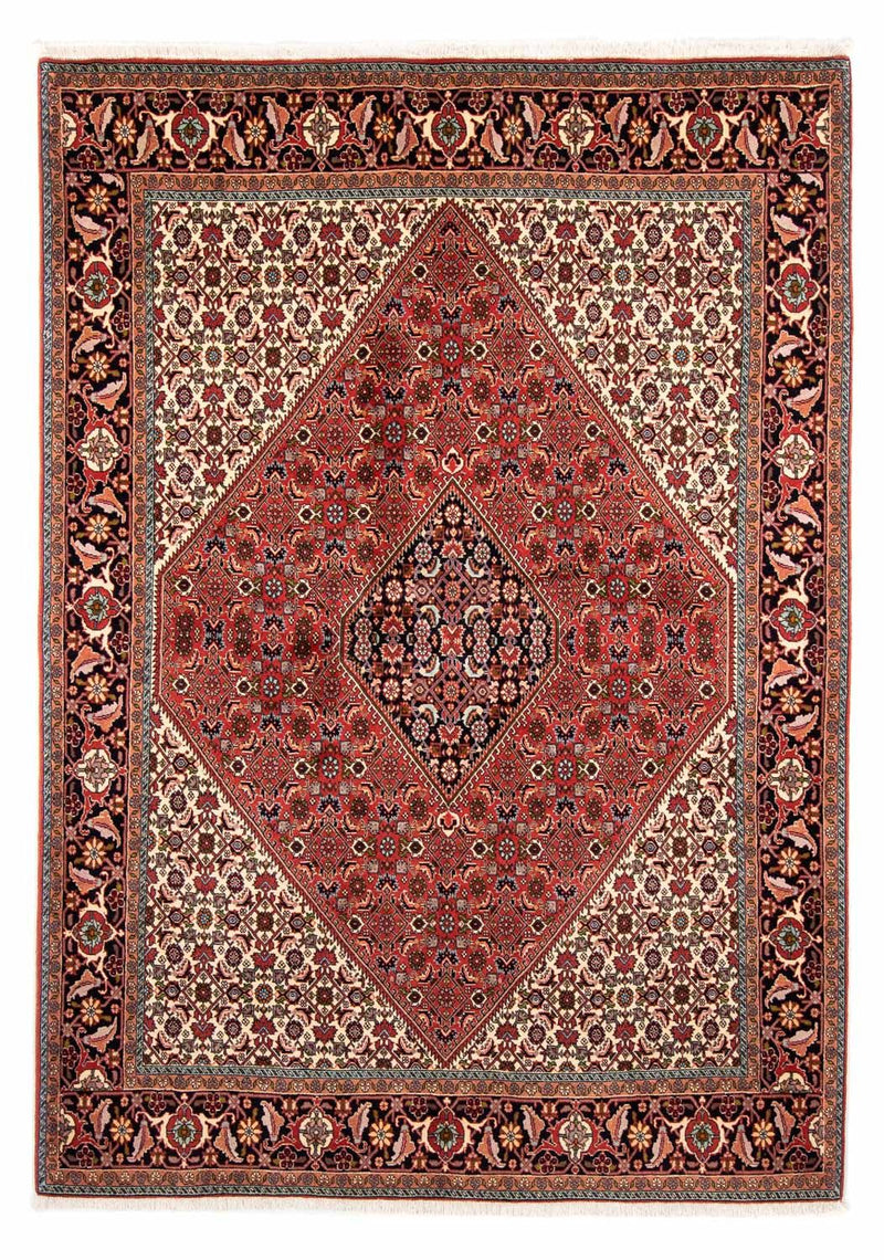 Tapis persan - Bidjar - 247 x 169 cm - rouge foncé