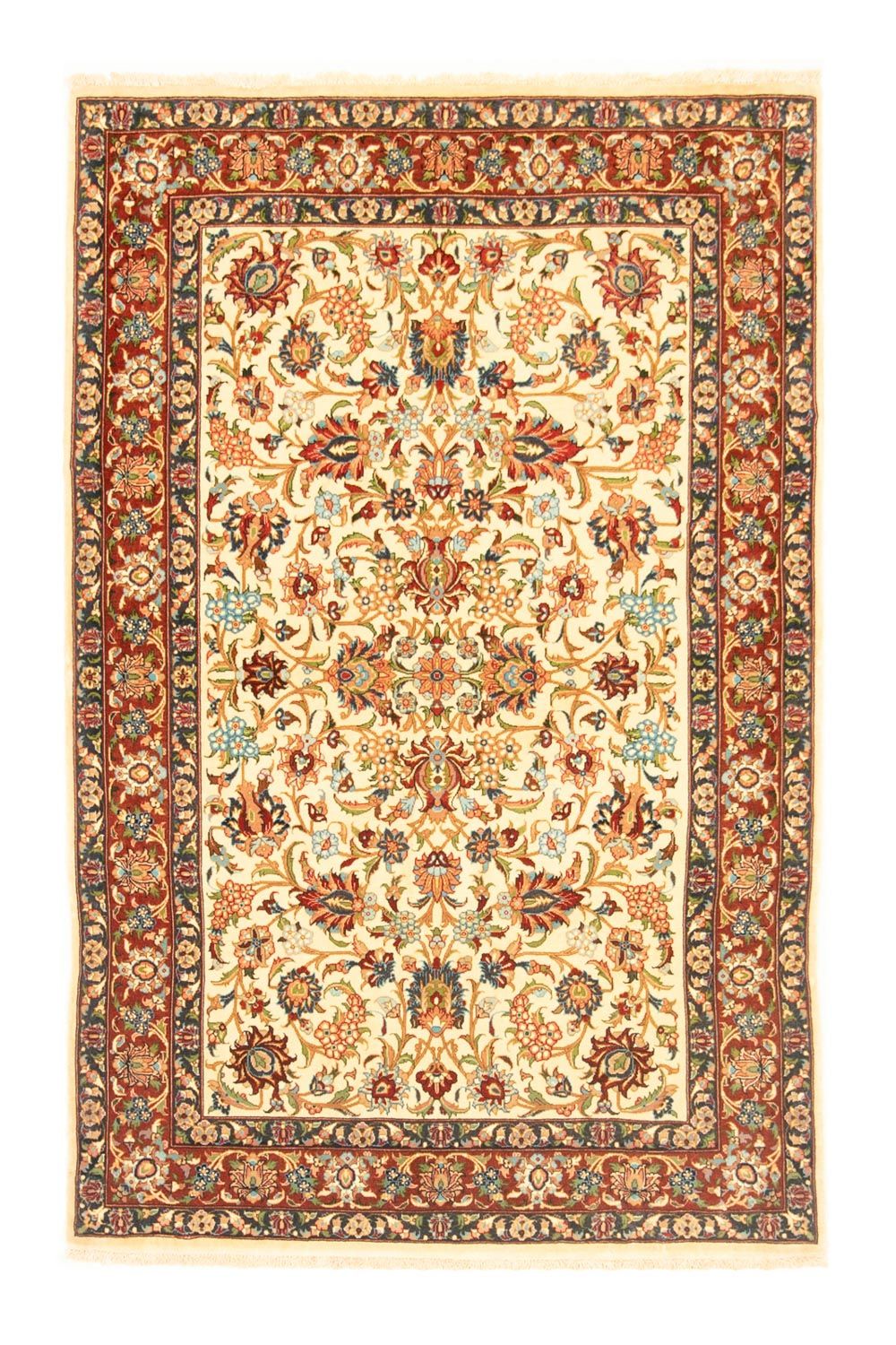 Tapis persan - Ghom - 160 x 102 cm - beige