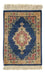 Tapis en soie - Ghom soie - Premium - 40 x 28 cm - bleu foncé