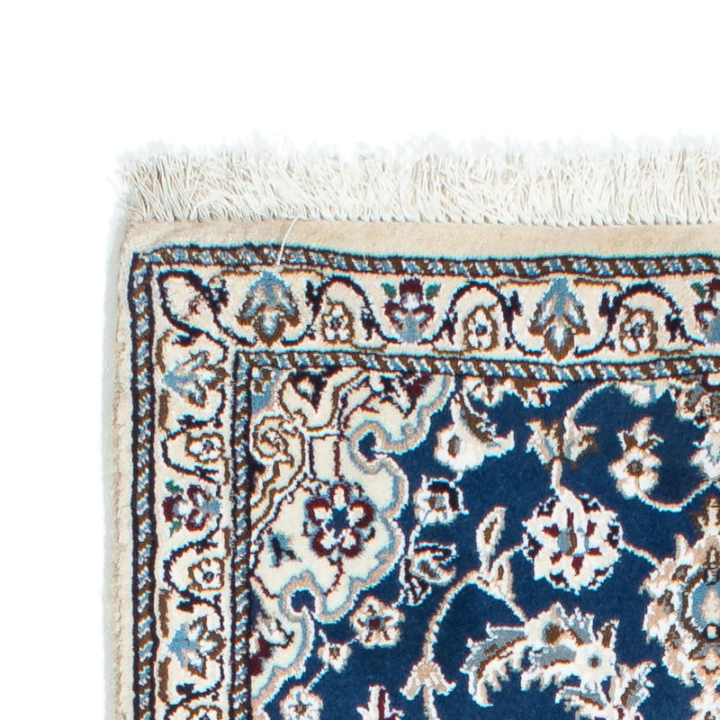 Tapis de couloir Tapis persan - Nain - Royal - 190 x 62 cm - bleu foncé