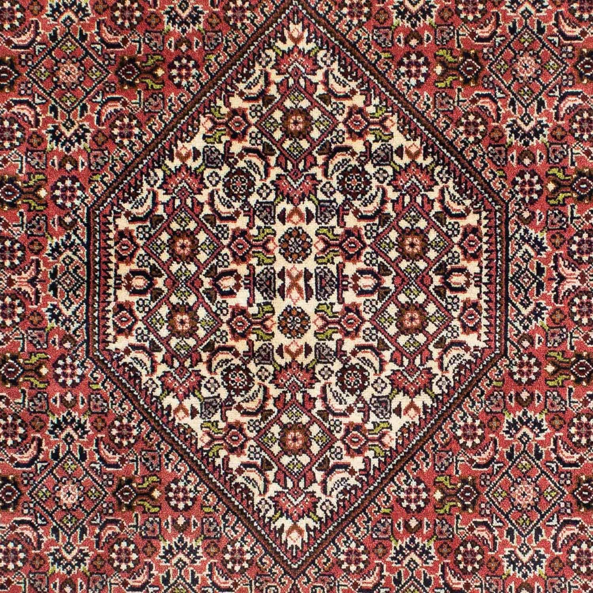 Tapis persan - Bidjar - 240 x 140 cm - rouge clair