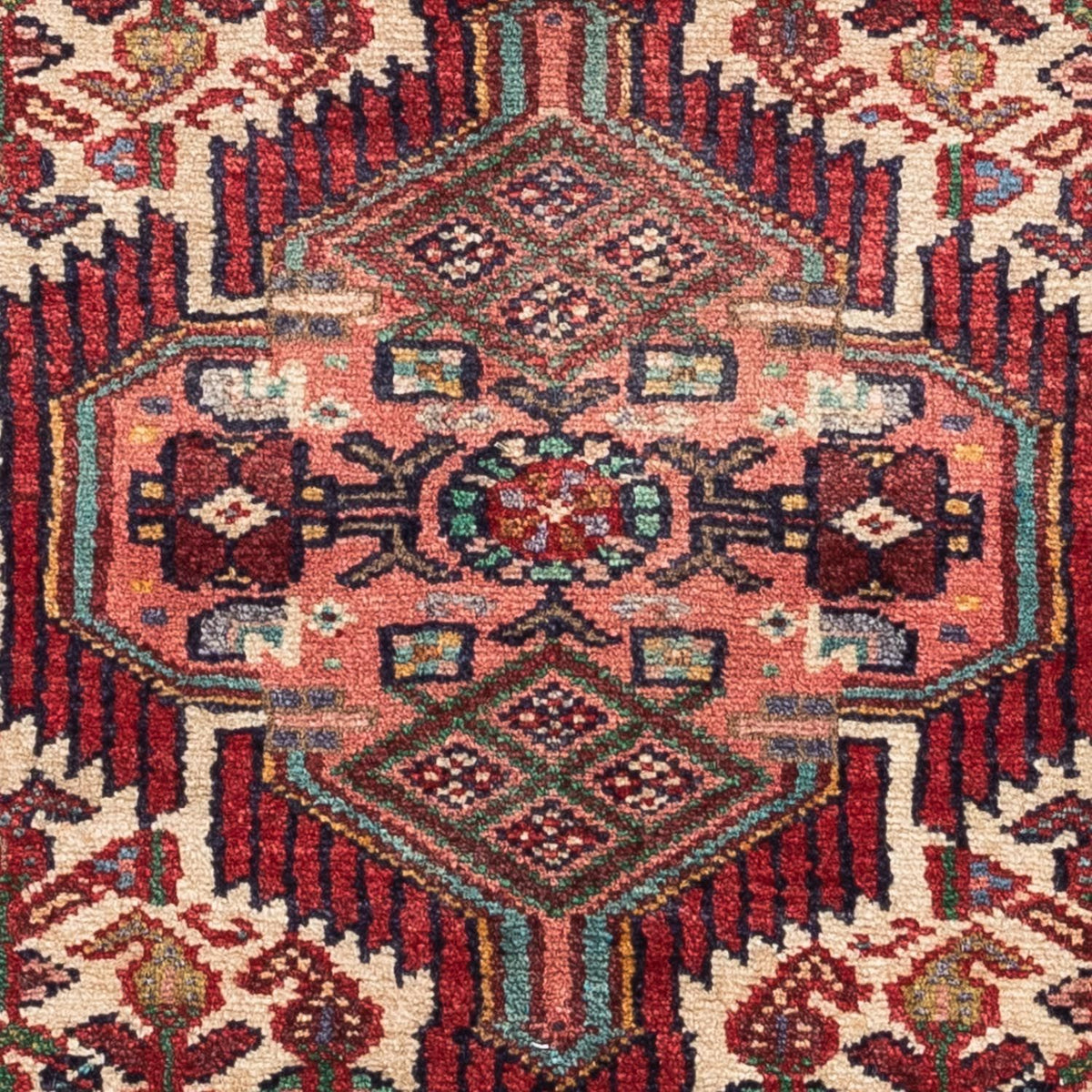 Tapis persan - Nomadic - 125 x 80 cm - rouge foncé