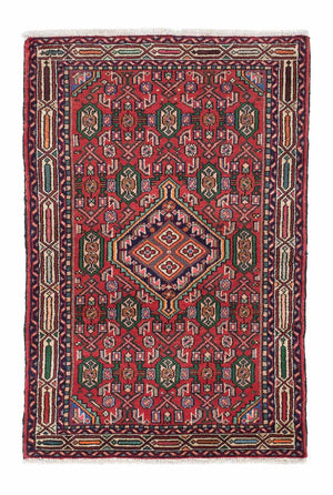 Tapis persan - Nomadic - 128 x 81 cm - rouge