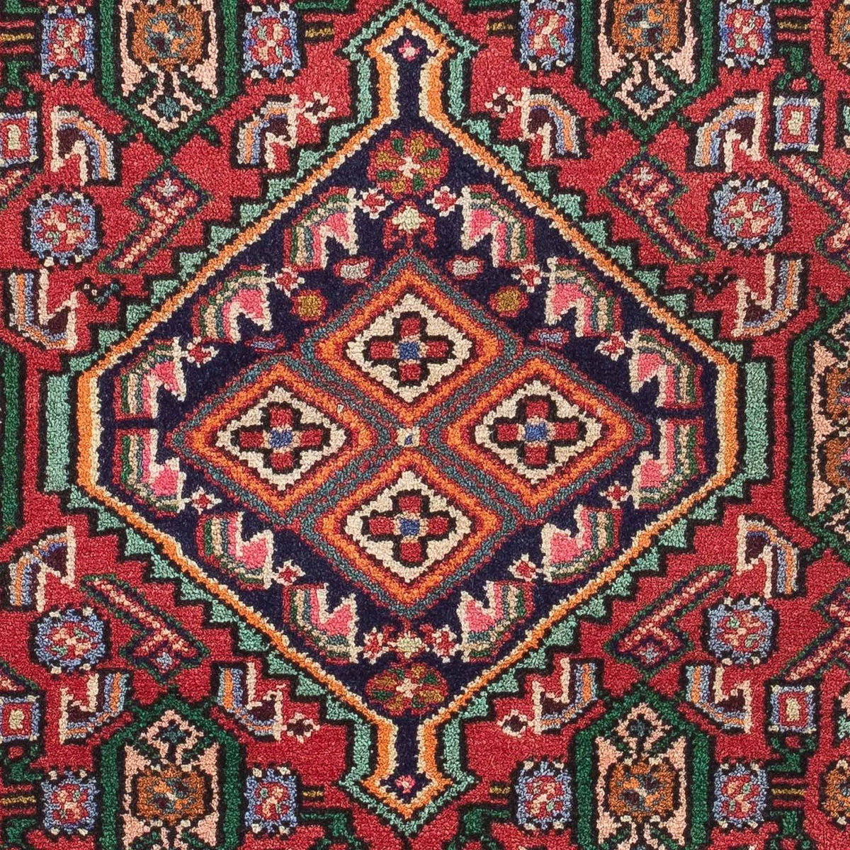Tapis persan - Nomadic - 128 x 81 cm - rouge