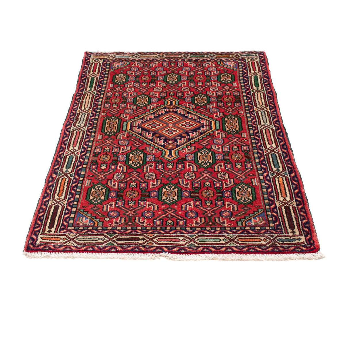 Tapis persan - Nomadic - 128 x 81 cm - rouge