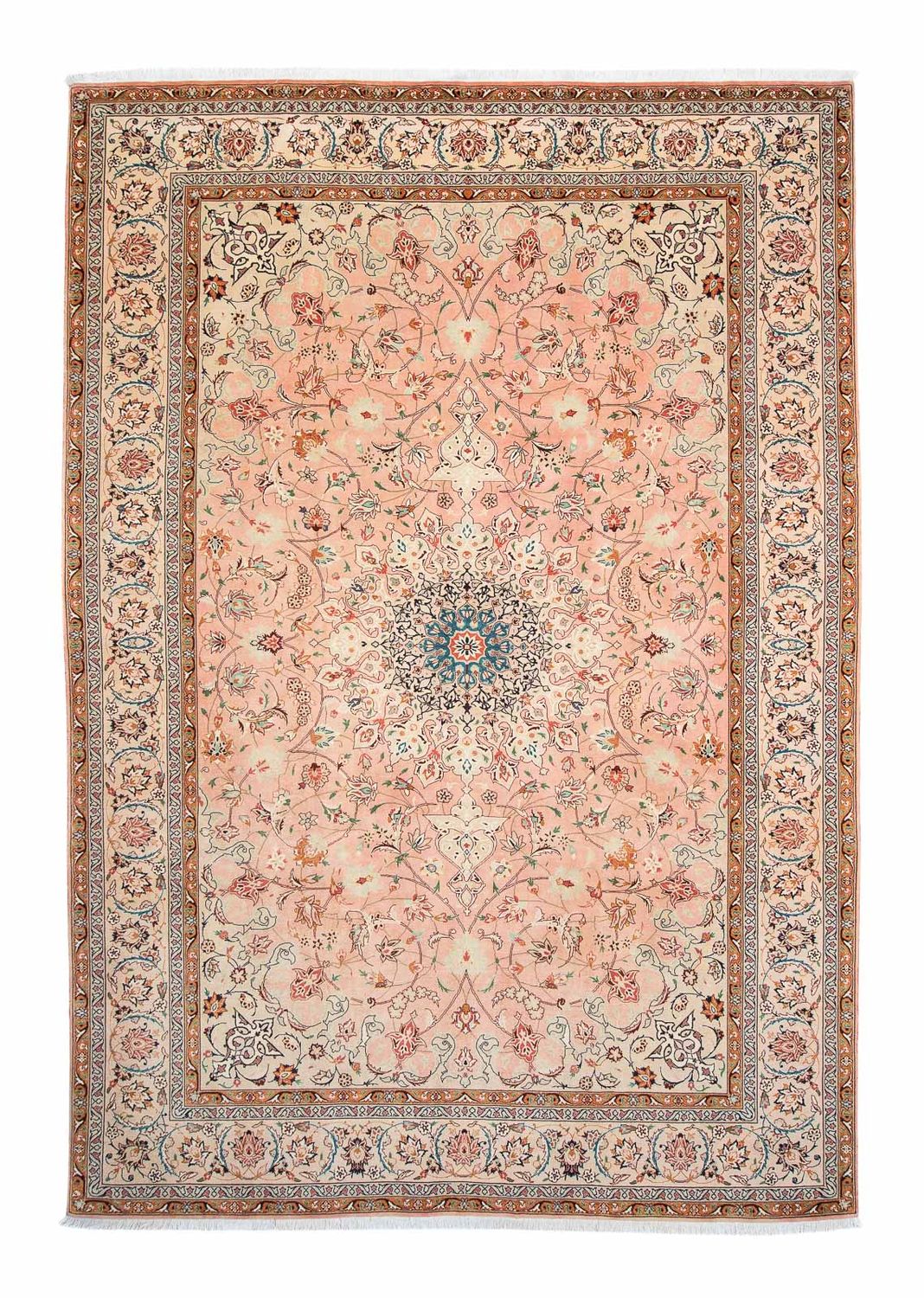 Tapis persan - Tabriz - Royal - 300 x 203 cm - rose