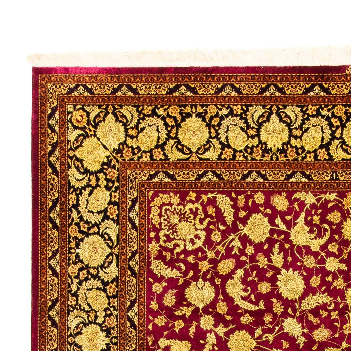 Tapis persan - Ghom - 300 x 200 cm - rouge