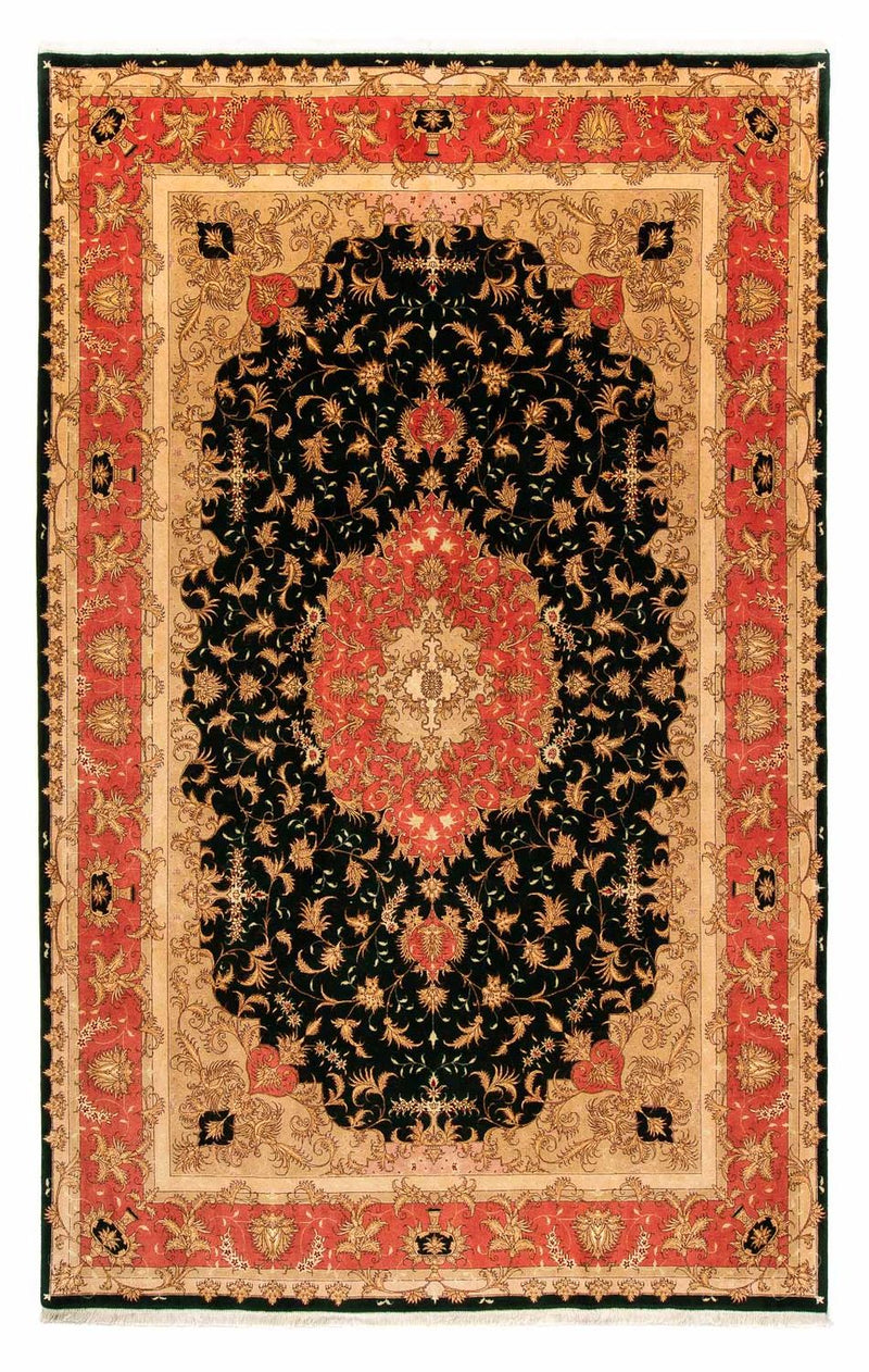Tapis persan - Tabriz - Royal - 300 x 198 cm - bleu foncé