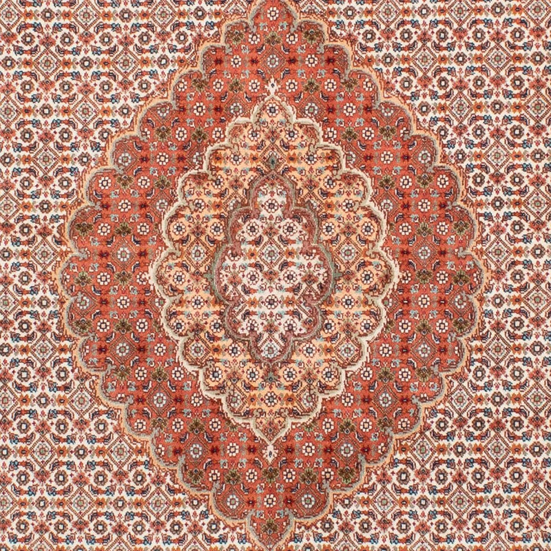 Tapis persan - Tabriz - 198 x 149 cm - marron clair