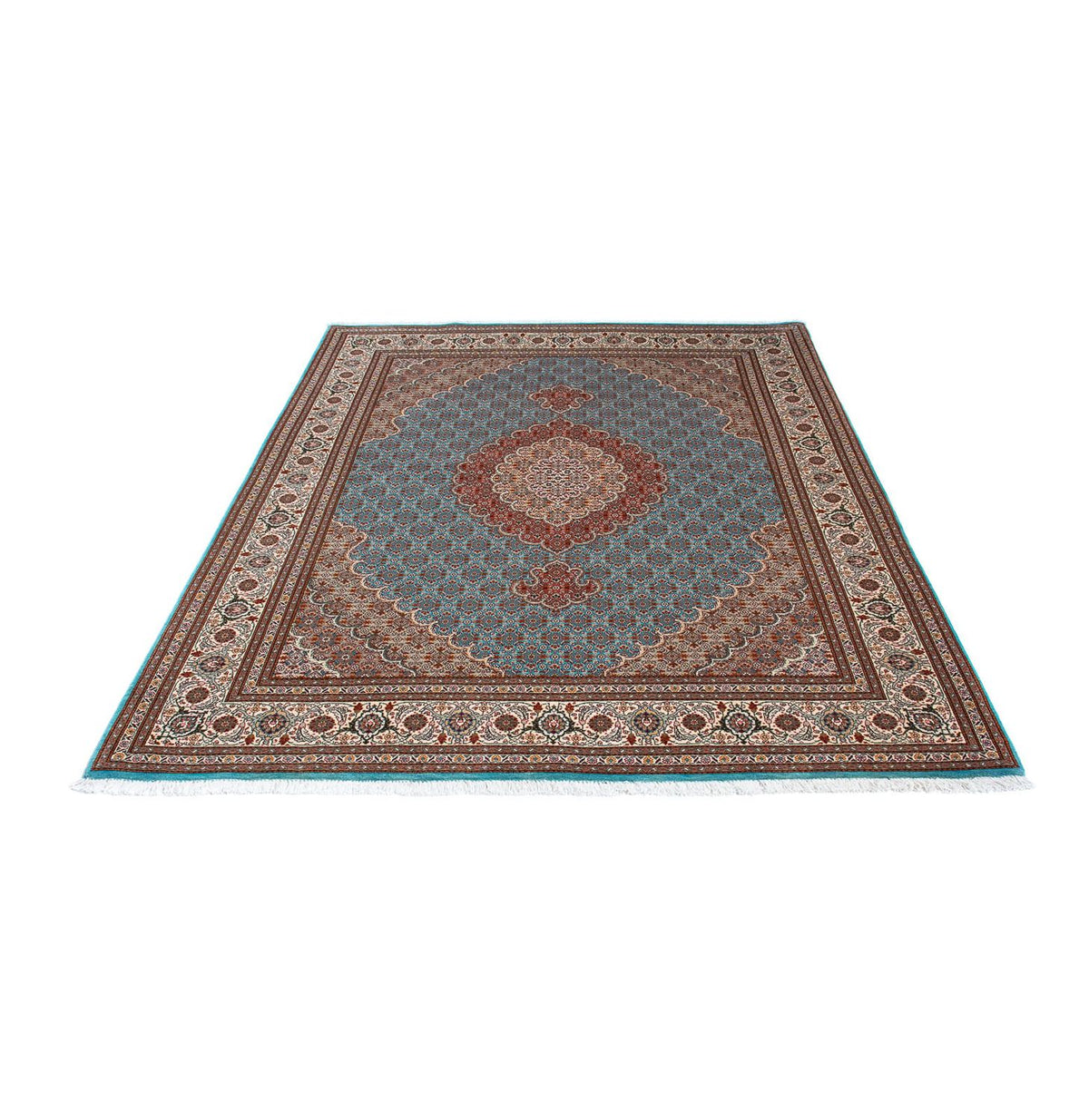 Tapis persan - Tabriz - 202 x 150 cm - turquoise