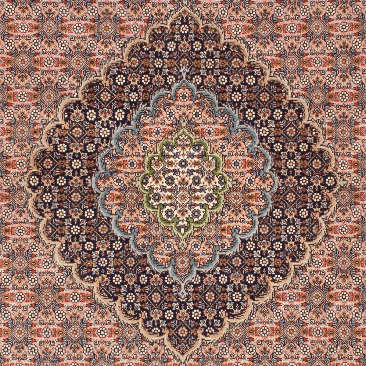 Tapis persan - Tabriz - 204 x 151 cm - marron clair