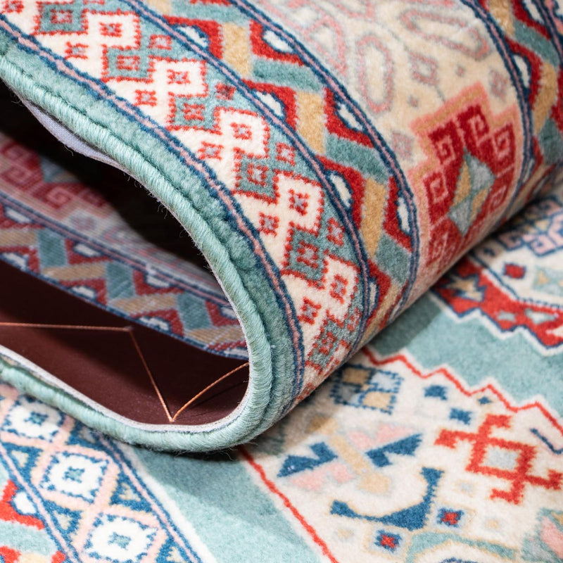 Tapis de couloir Tapis persan - Tabriz - Royal - 187 x 70 cm - turquoise