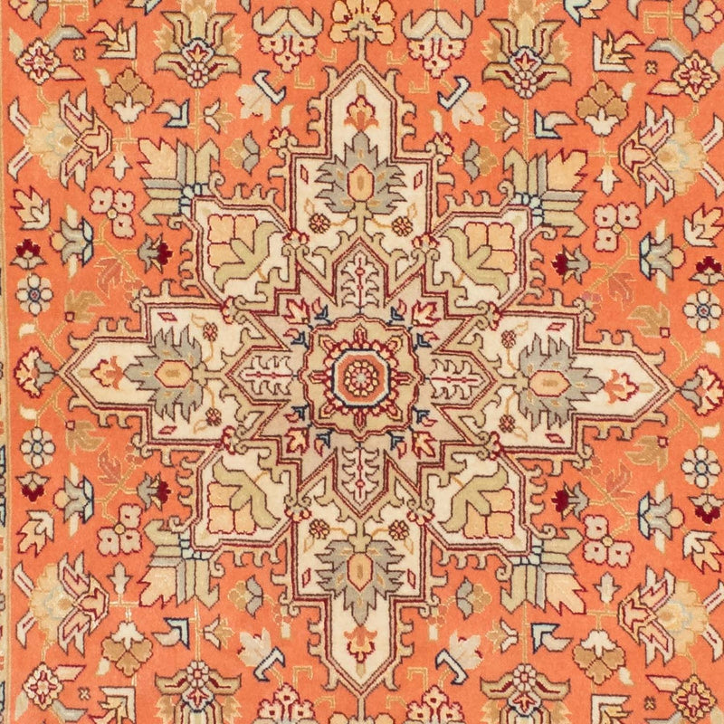 Tapis de couloir Tapis persan - Tabriz - Royal - 216 x 80 cm - rouille