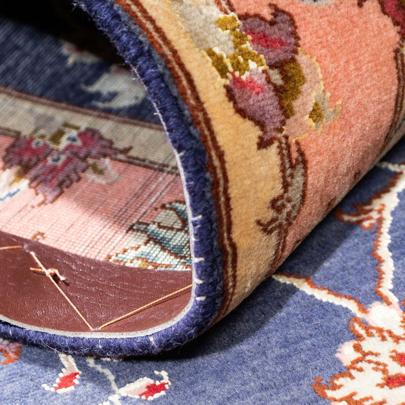 Tapis de couloir Tapis persan - Tabriz - Royal - 198 x 75 cm - bleu foncé