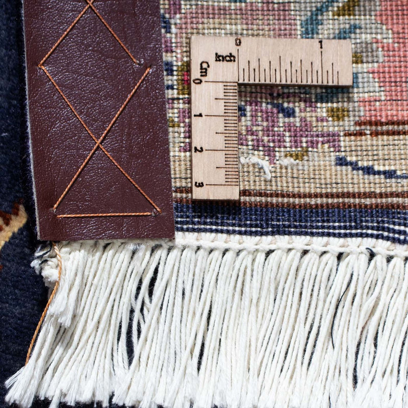 Tapis de couloir Tapis persan - Tabriz - Royal - 198 x 75 cm - bleu foncé