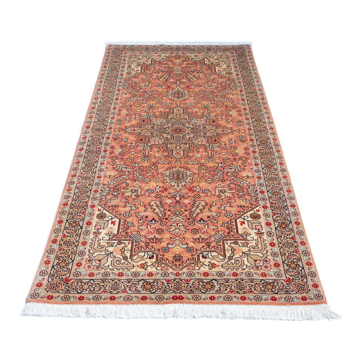 Tapis de couloir Tapis persan - Tabriz - Royal - 206 x 82 cm - multicolore