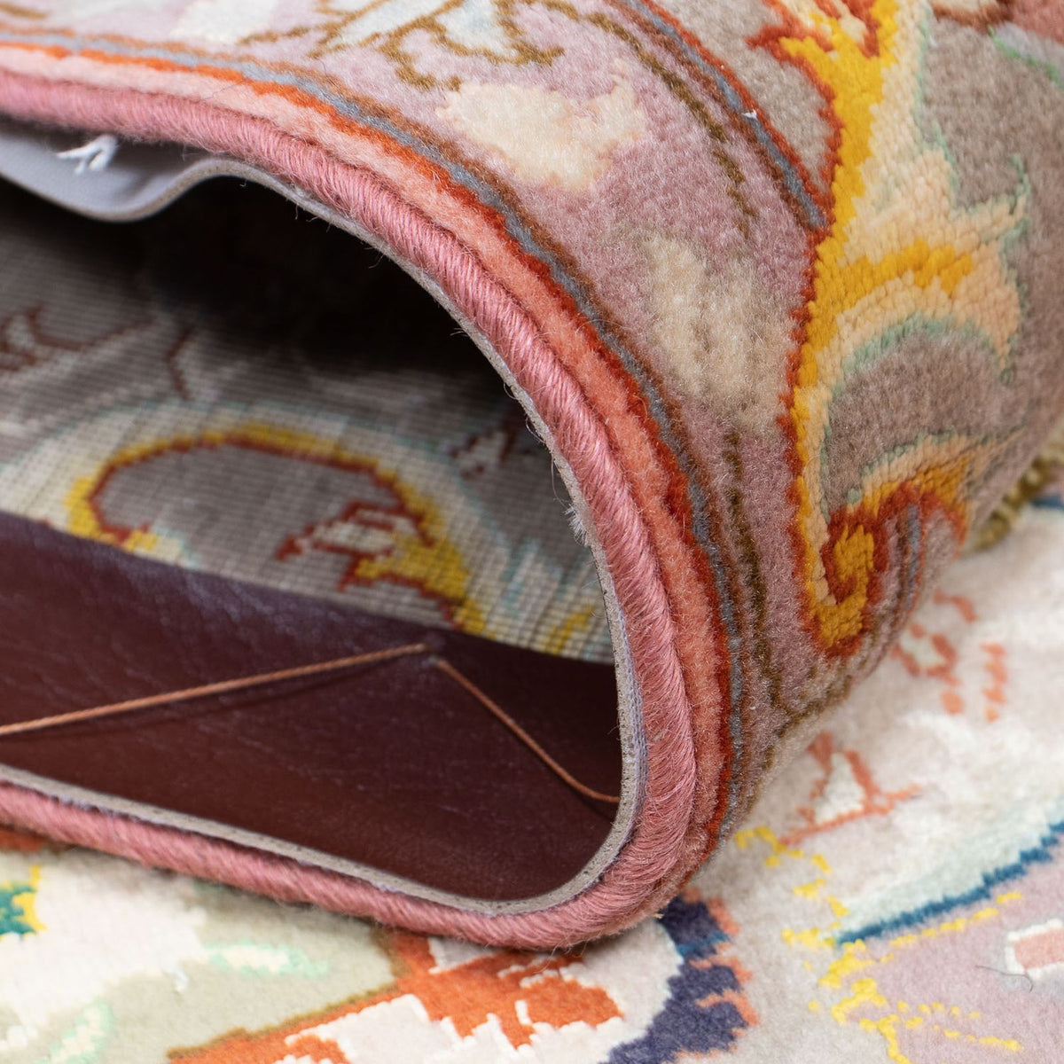 Tapis de couloir Tapis persan - Tabriz - Royal - 389 x 93 cm - rouge clair