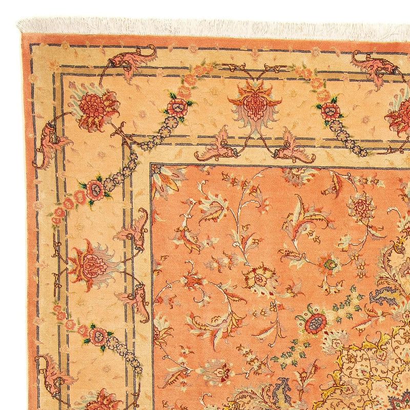 Tapis persan - Tabriz - Royal carré  - 204 x 192 cm - rouge clair