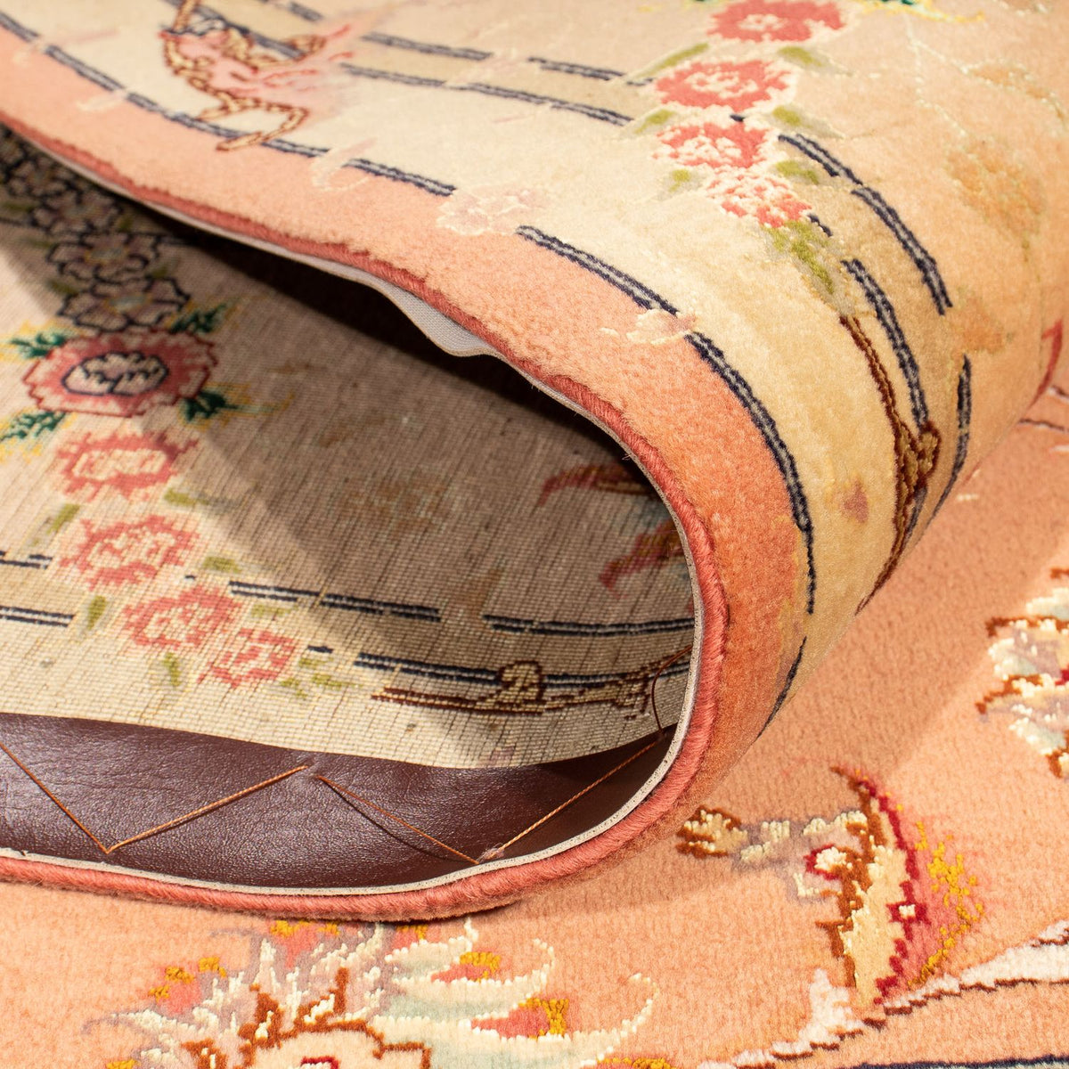 Tapis persan - Tabriz - Royal carré  - 204 x 192 cm - rouge clair