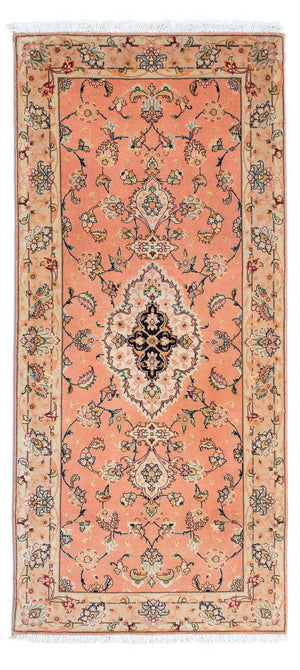 Tapis de couloir Tapis persan - Tabriz - Royal - 165 x 74 cm - rouge clair