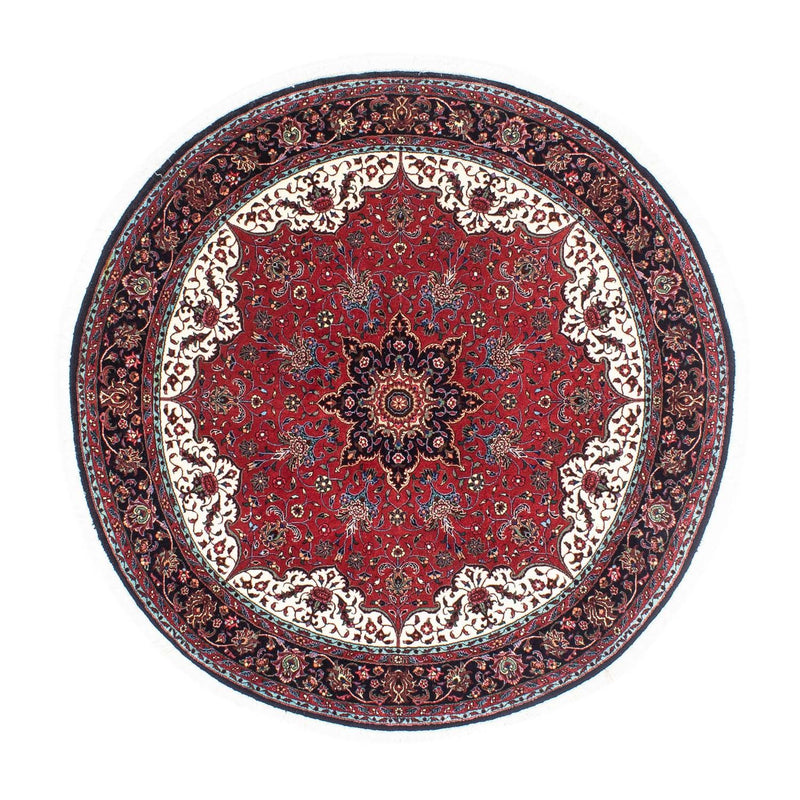 Tapis persan - Bidjar ronde  - 150 x 150 cm - rouge foncé
