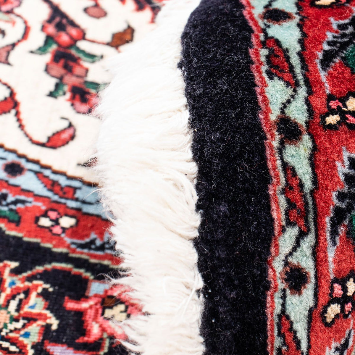 Tapis persan - Bidjar ronde  - 150 x 150 cm - rouge foncé