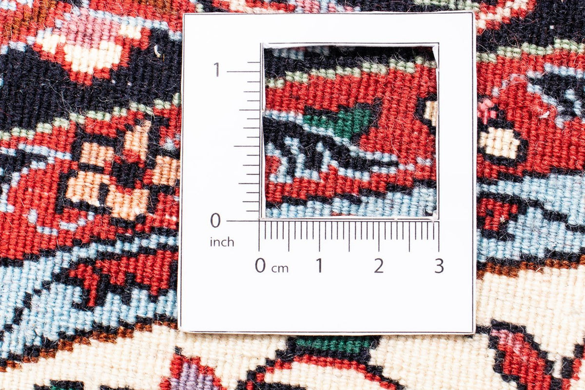 Tapis persan - Bidjar ronde  - 150 x 150 cm - rouge foncé