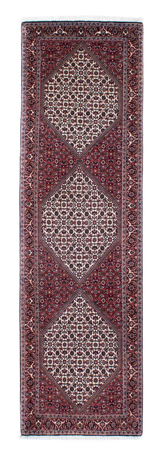 Tapis de couloir Tapis persan - Bidjar - 295 x 84 cm - beige
