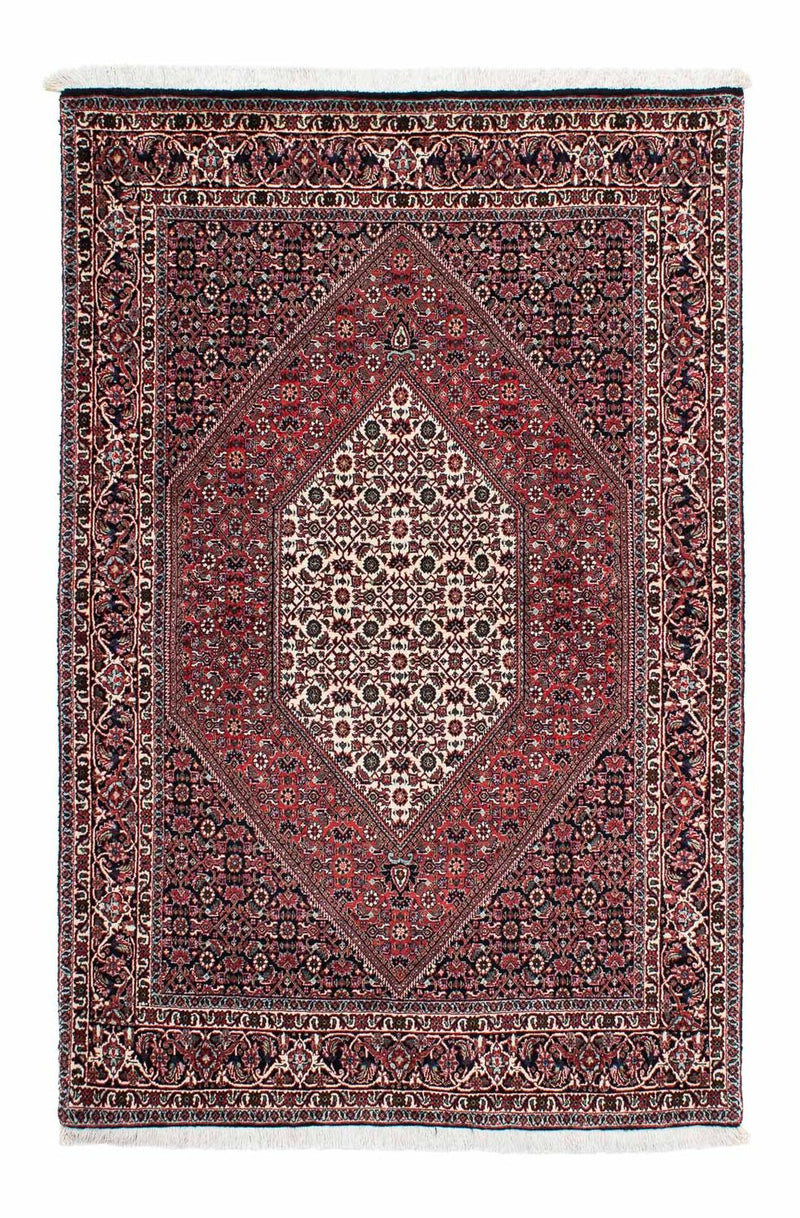 Tapis persan - Bidjar - 194 x 132 cm - bleu foncé