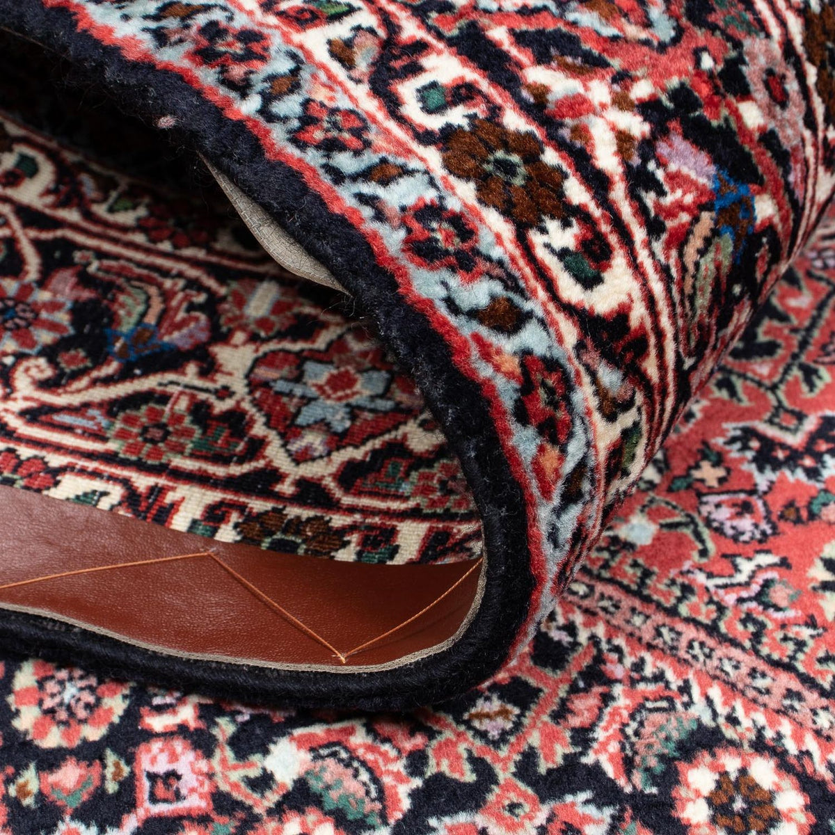 Tapis persan - Bidjar - 194 x 132 cm - bleu foncé