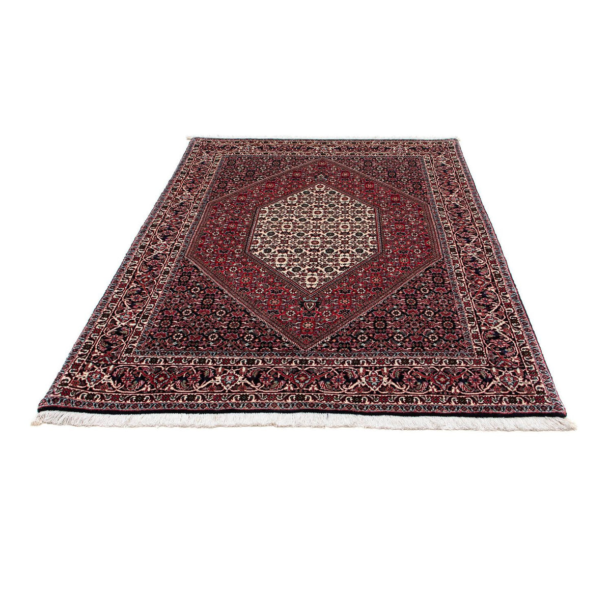 Tapis persan - Bidjar - 194 x 132 cm - bleu foncé