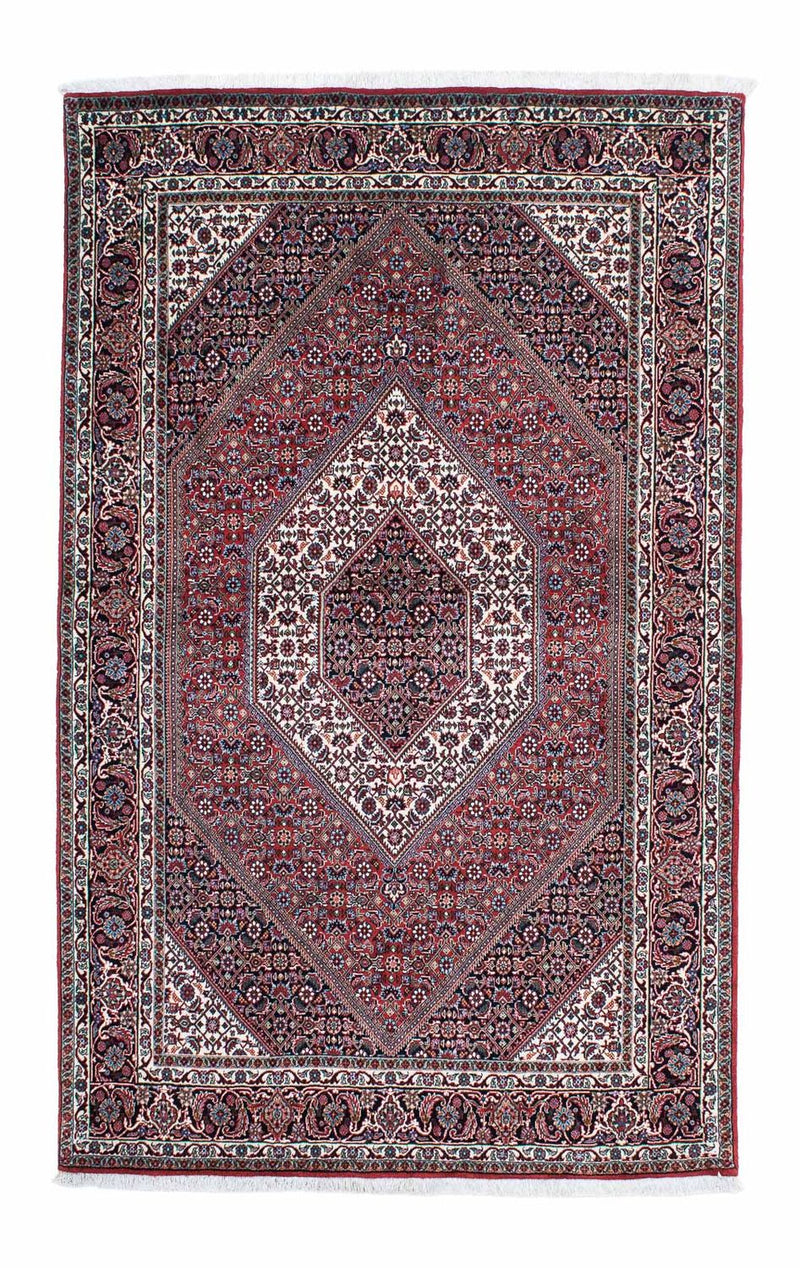Tapis persan - Bidjar - 209 x 132 cm - rouge clair