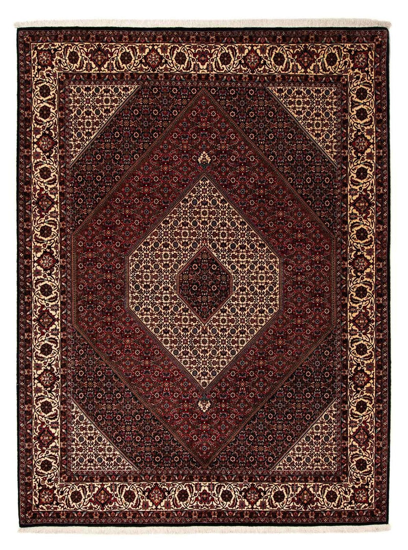 Tapis persan - Bidjar - 263 x 204 cm - rouge foncé
