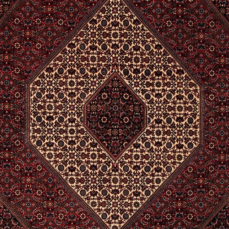 Tapis persan - Bidjar - 263 x 204 cm - rouge foncé