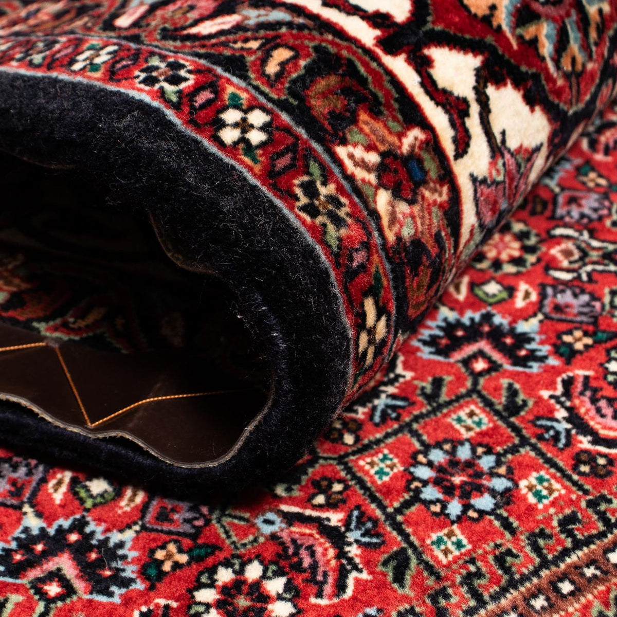 Tapis persan - Bidjar - 263 x 204 cm - rouge foncé