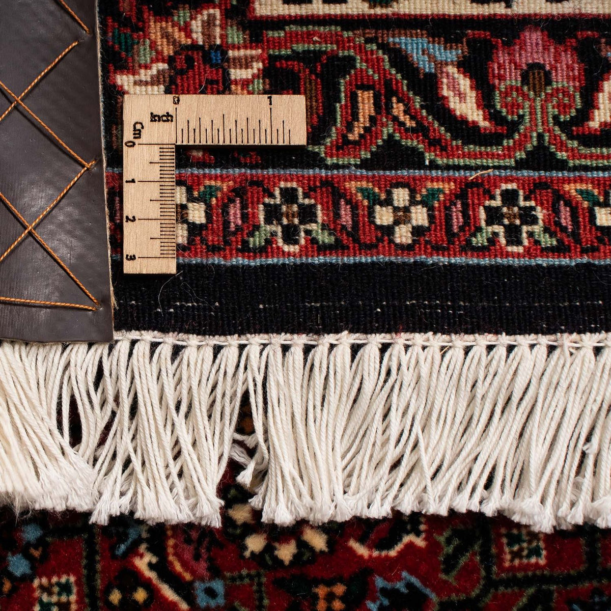 Tapis persan - Bidjar - 263 x 204 cm - rouge foncé