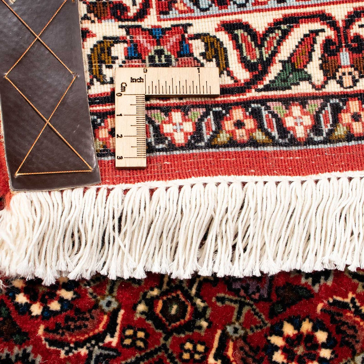 Tapis persan - Bidjar - 256 x 202 cm - rouge foncé