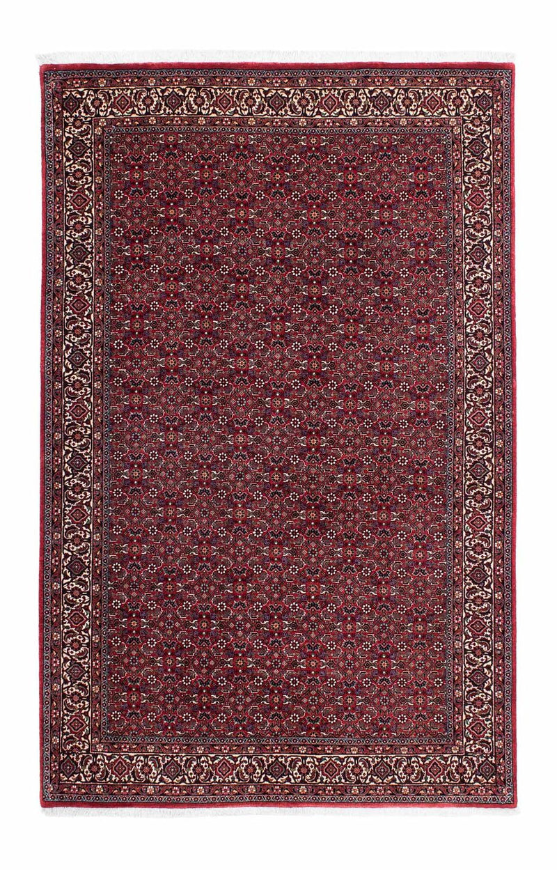 Tapis persan - Bidjar - 221 x 143 cm - rouge