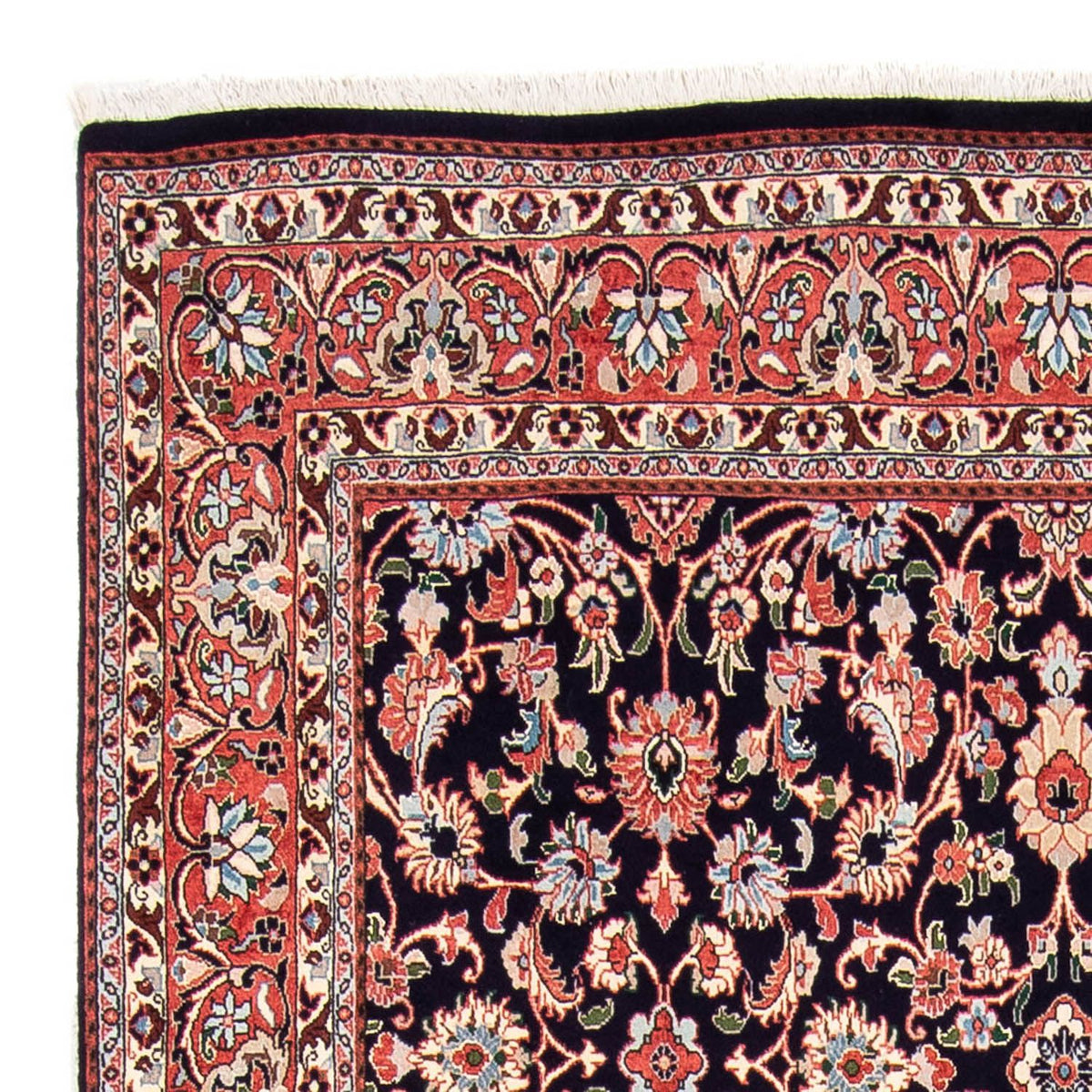 Tapis persan - Bidjar - 248 x 150 cm - bleu foncé