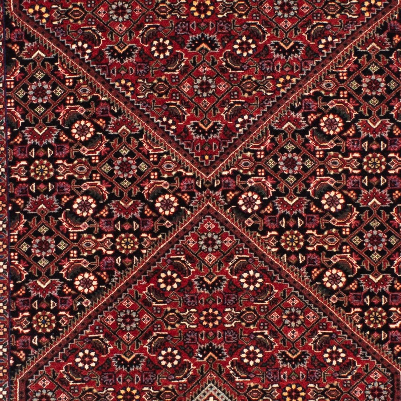 Tapis de couloir Tapis persan - Bidjar - 202 x 76 cm - rouge foncé