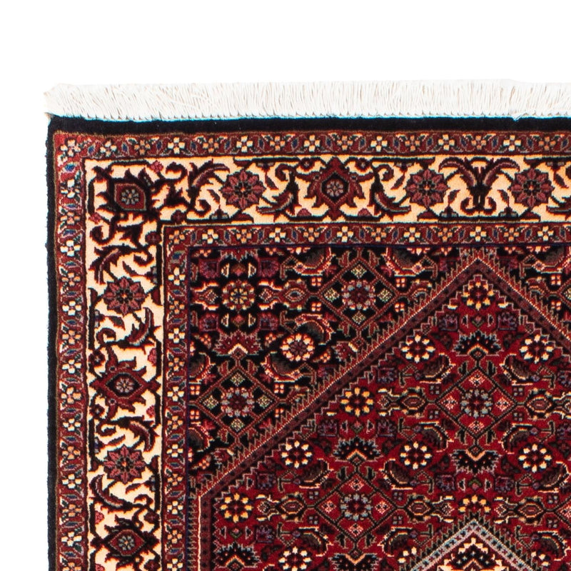 Tapis de couloir Tapis persan - Bidjar - 202 x 76 cm - rouge foncé