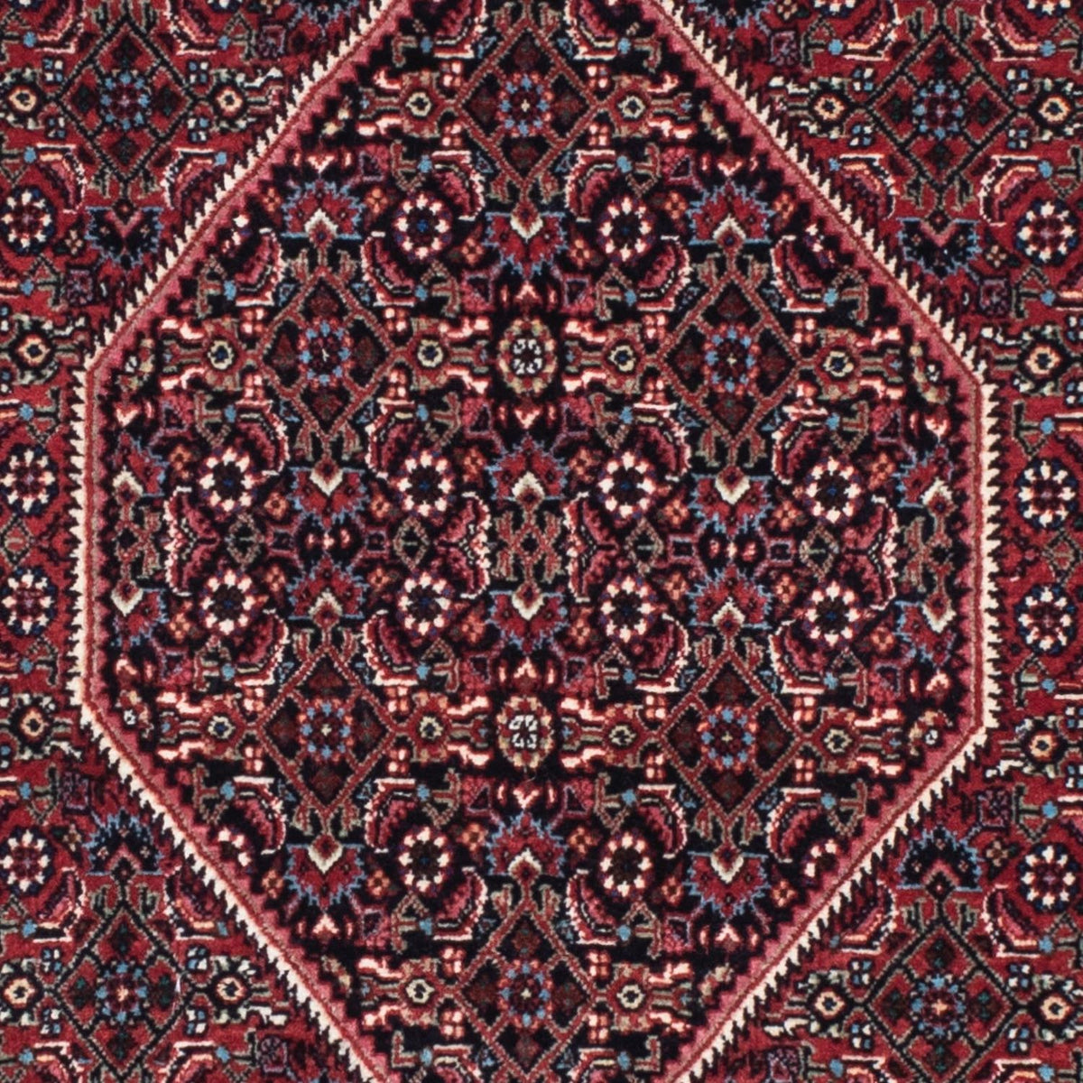 Tapis de couloir Tapis persan - Bidjar - 213 x 74 cm - bleu foncé