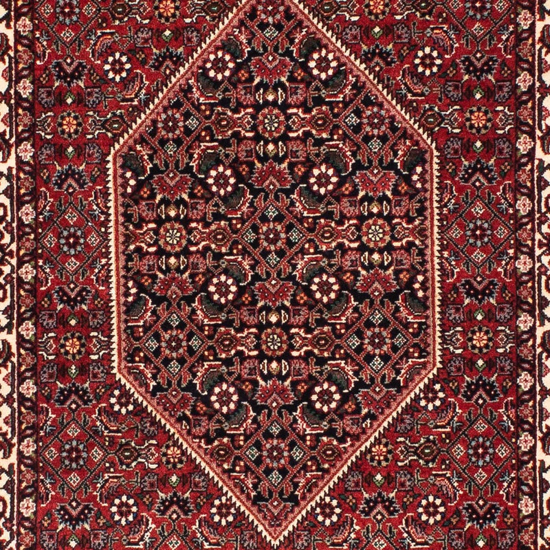Tapis de couloir Tapis persan - Bidjar - 203 x 73 cm - rouge foncé