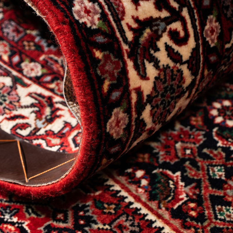 Tapis de couloir Tapis persan - Bidjar - 203 x 73 cm - rouge foncé