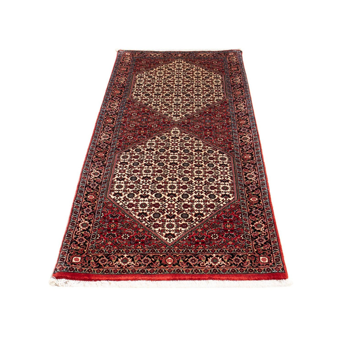 Tapis de couloir Tapis persan - Bidjar - 188 x 73 cm - rouge
