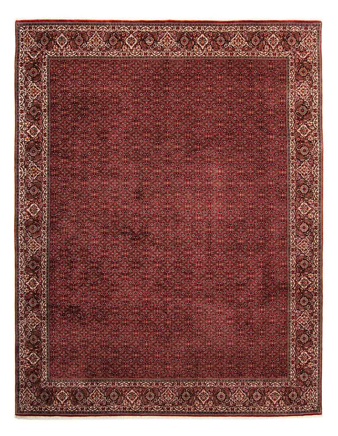 Tapis persan - Bidjar - 392 x 299 cm - rouge foncé
