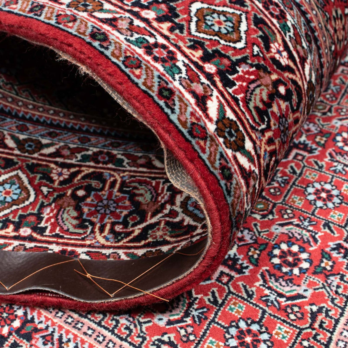 Tapis persan - Bidjar - 210 x 131 cm - rouge clair